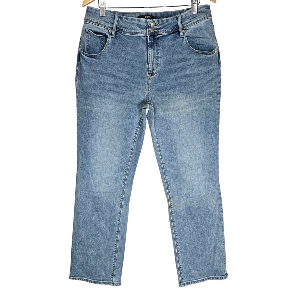 Hudson Jeans Womens Size‎ 14 Light Wash High Rise Straight Leg Blue 1811754